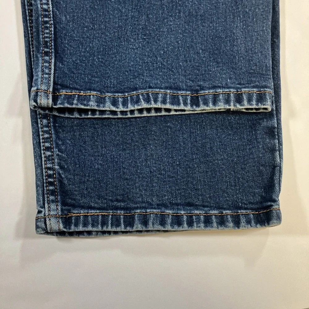 Levi's 550 Relaxed Fit Jeans Mens 46x30 Dark Wash Blue Tapered Stretch Denim